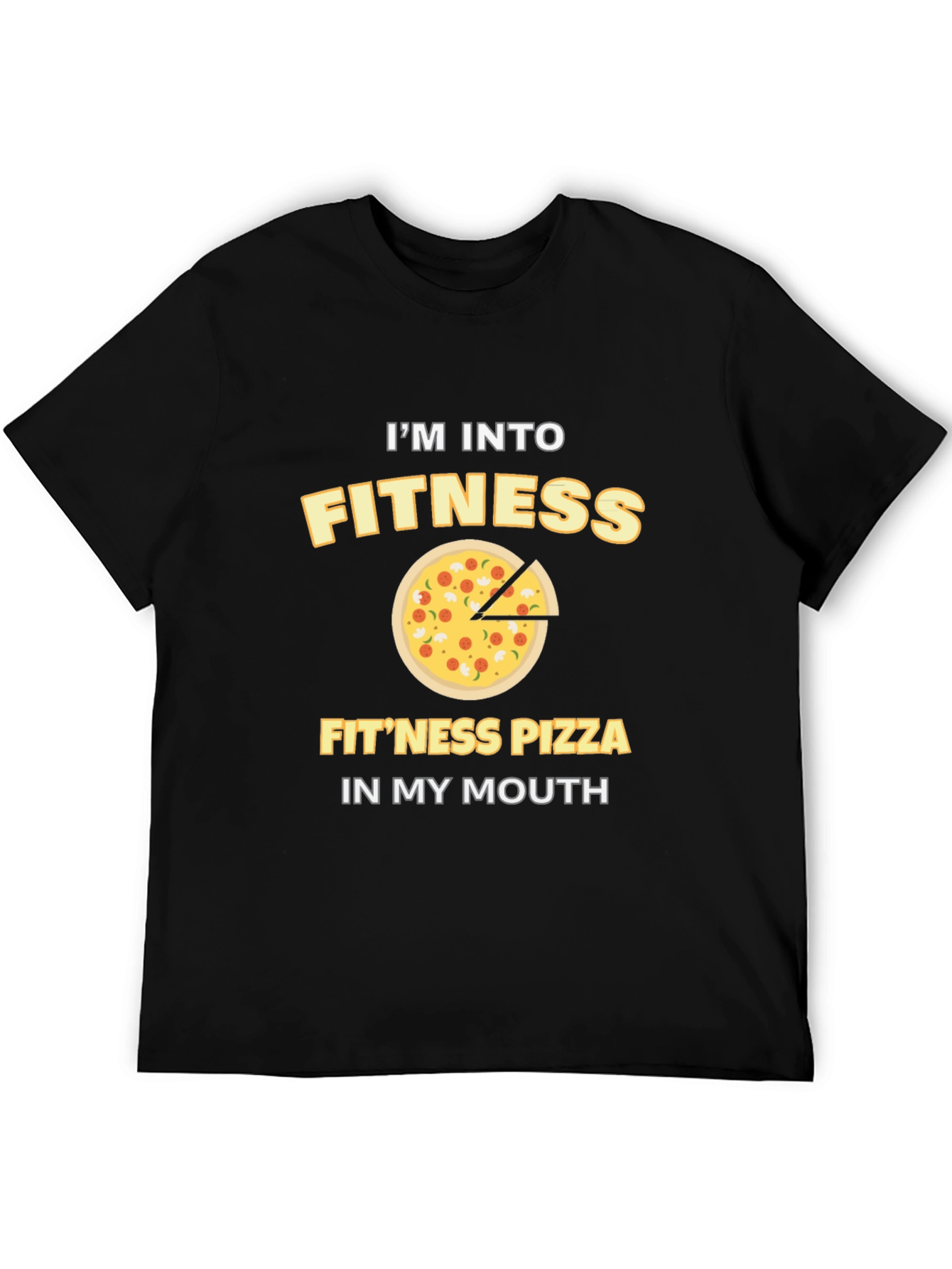 Fitness Pizza T-Shirt - Funny Workout Tee
