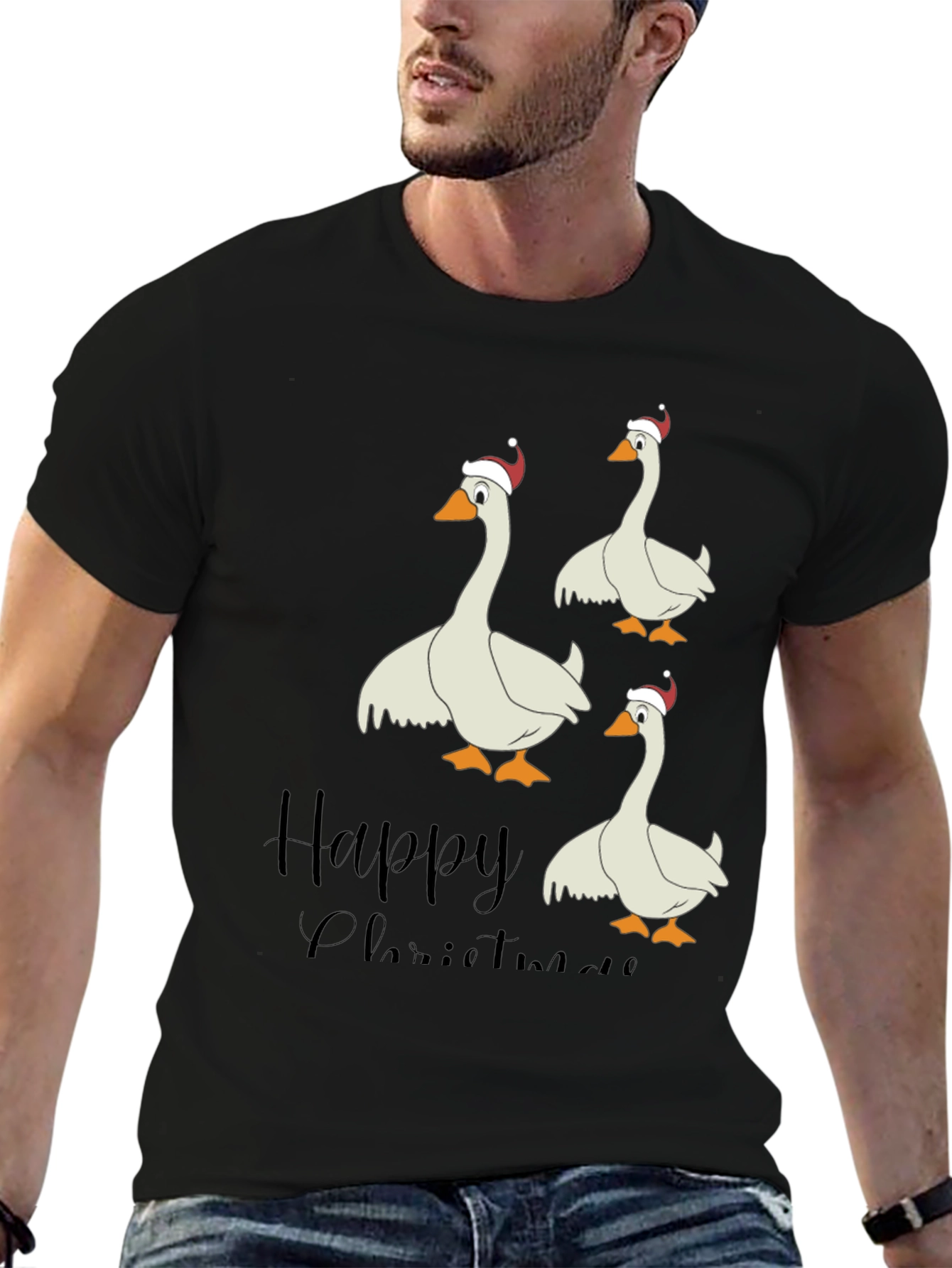Happy Christmas Goose T-Shirt