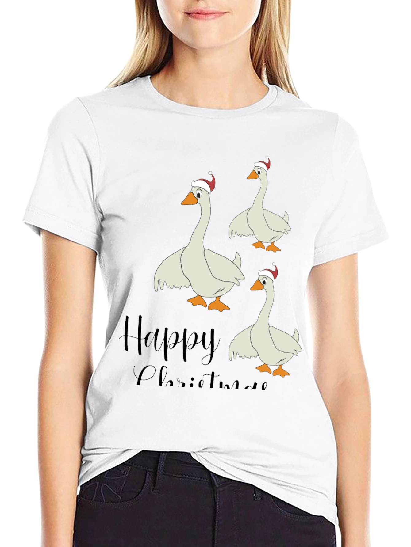 Happy Christmas Goose T-Shirt