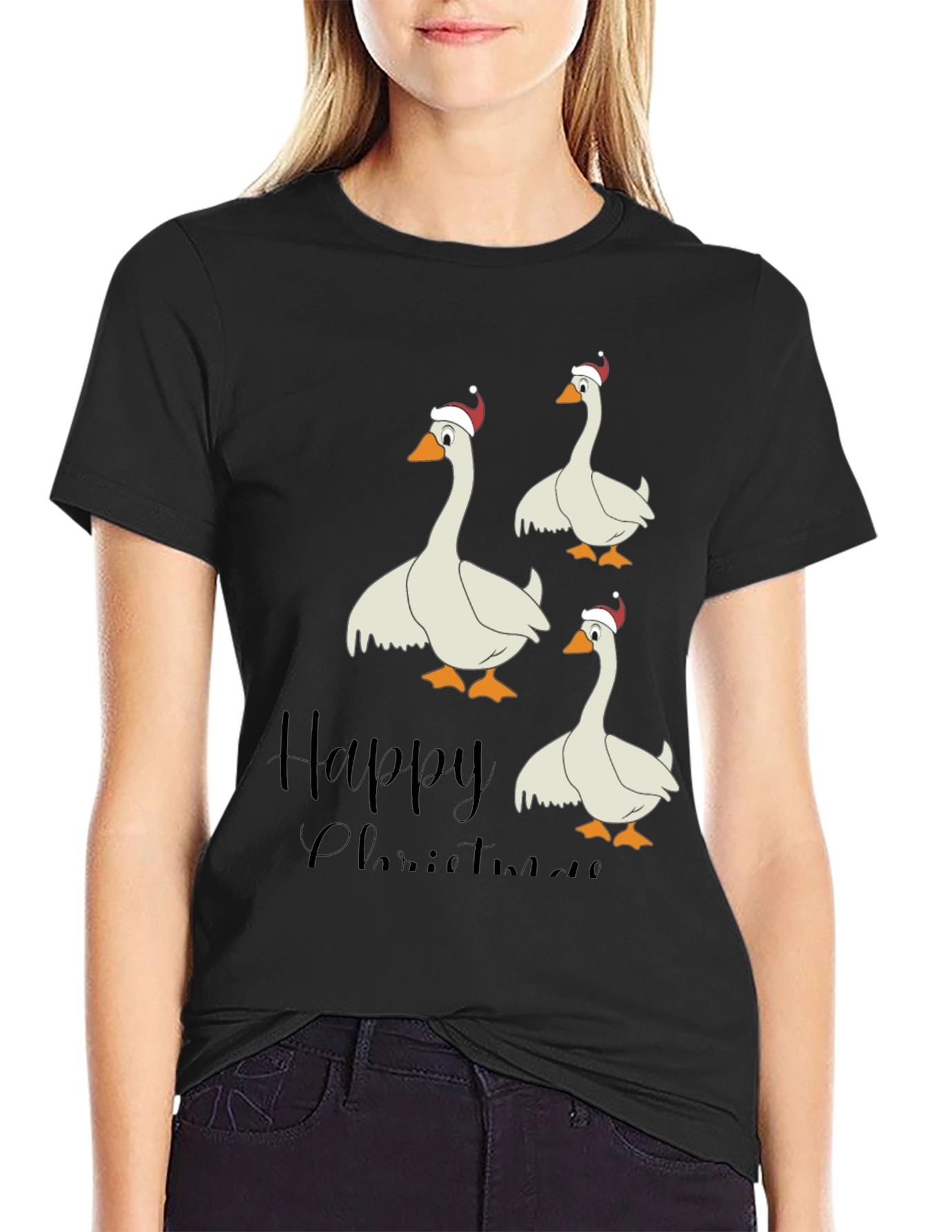 Happy Christmas Goose T-Shirt