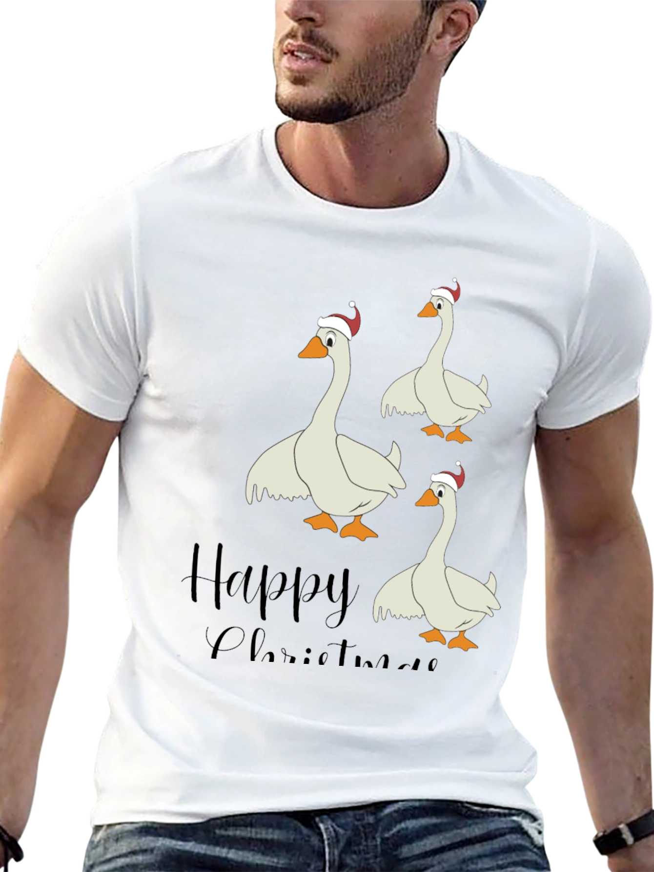 Happy Christmas Goose T-Shirt