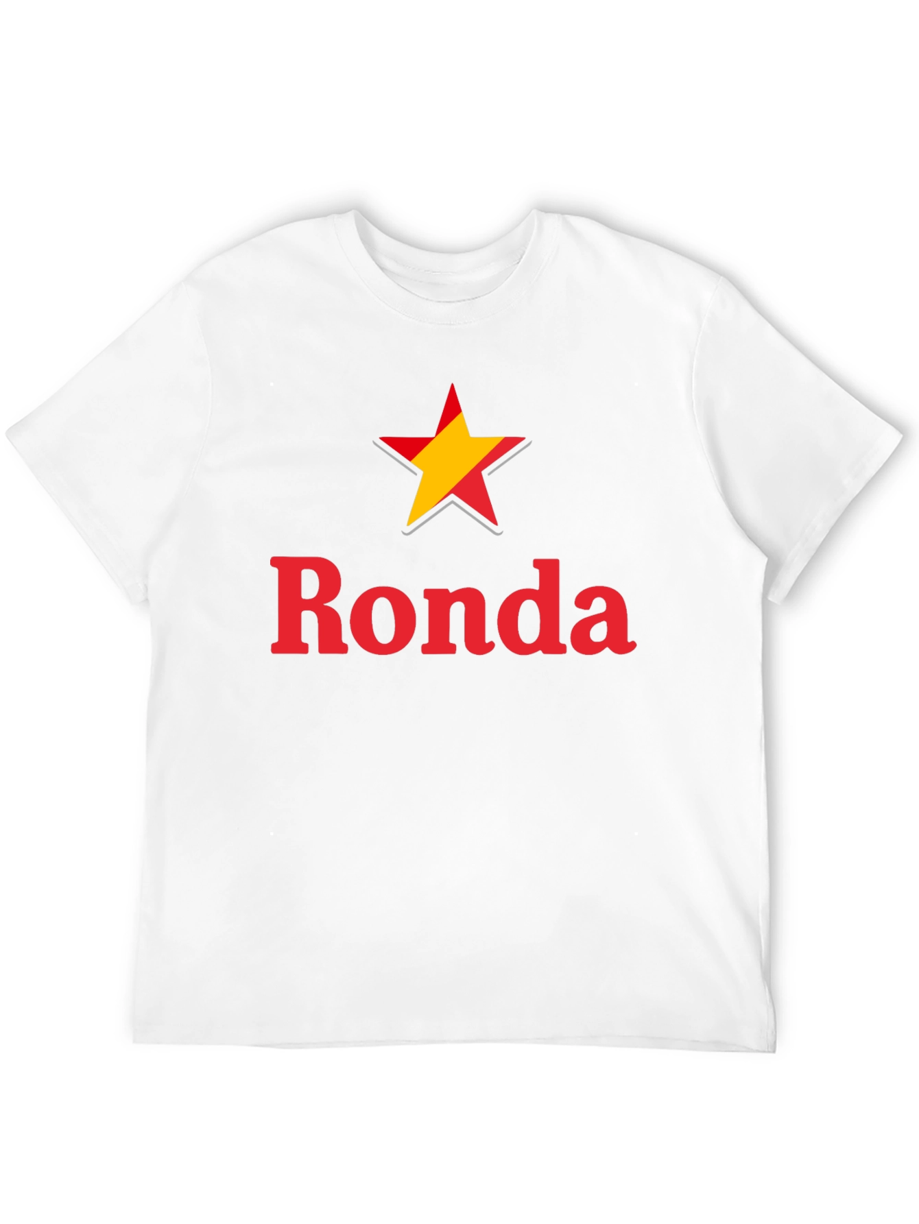 Ronda Star Graphic Tee - Casual Black T-Shirt