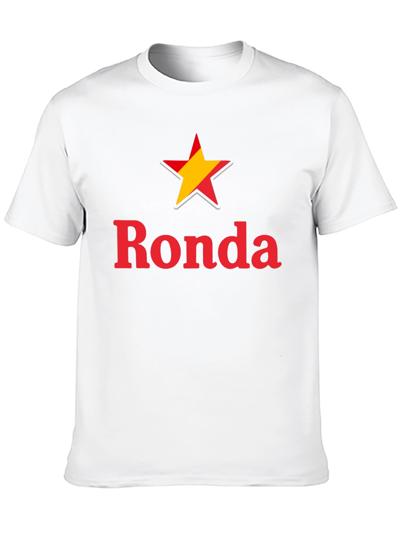 Ronda Star Graphic Tee - Casual Black T-Shirt
