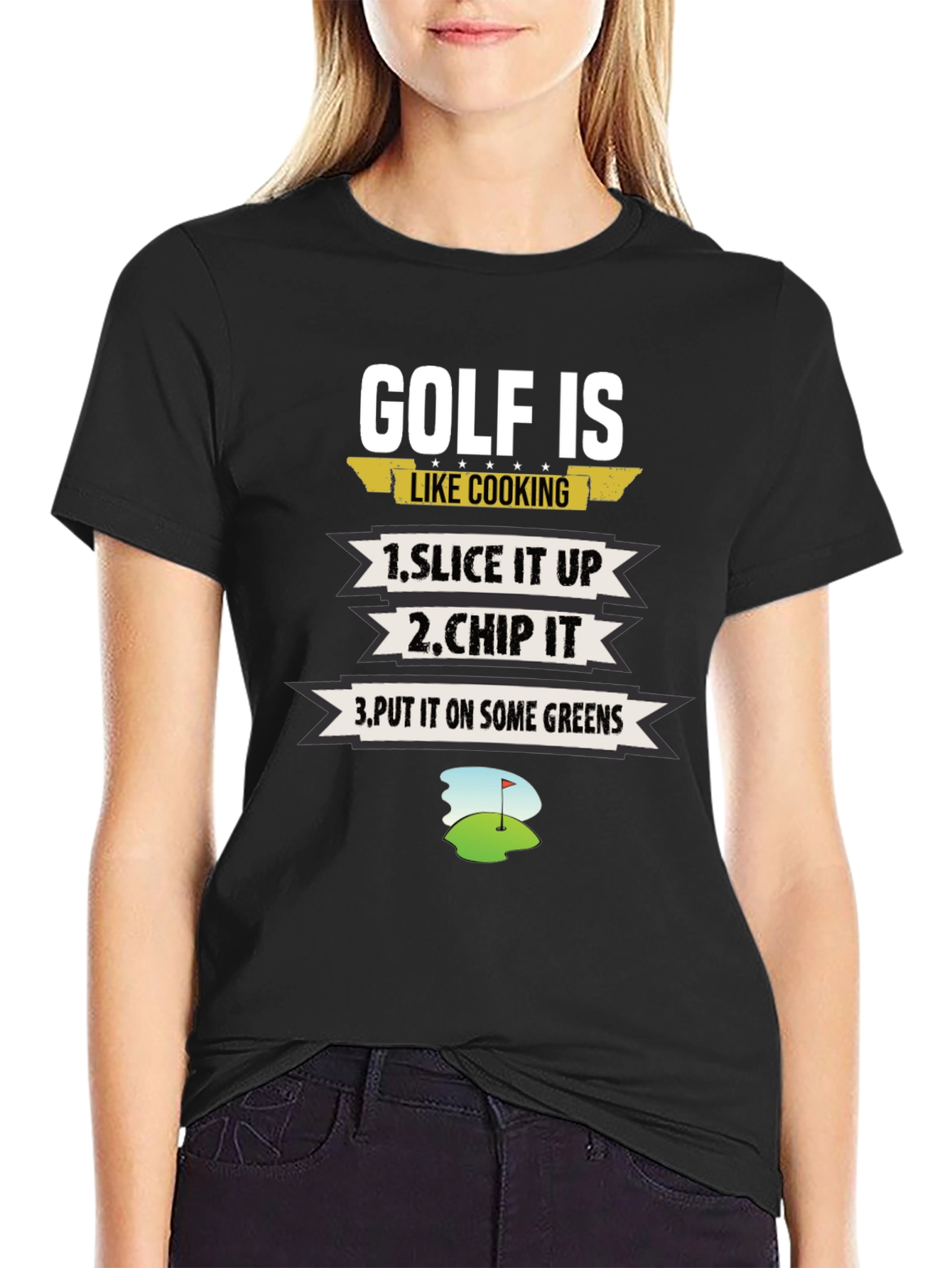 Golf Is Like Cooking Graphic T-Shirt