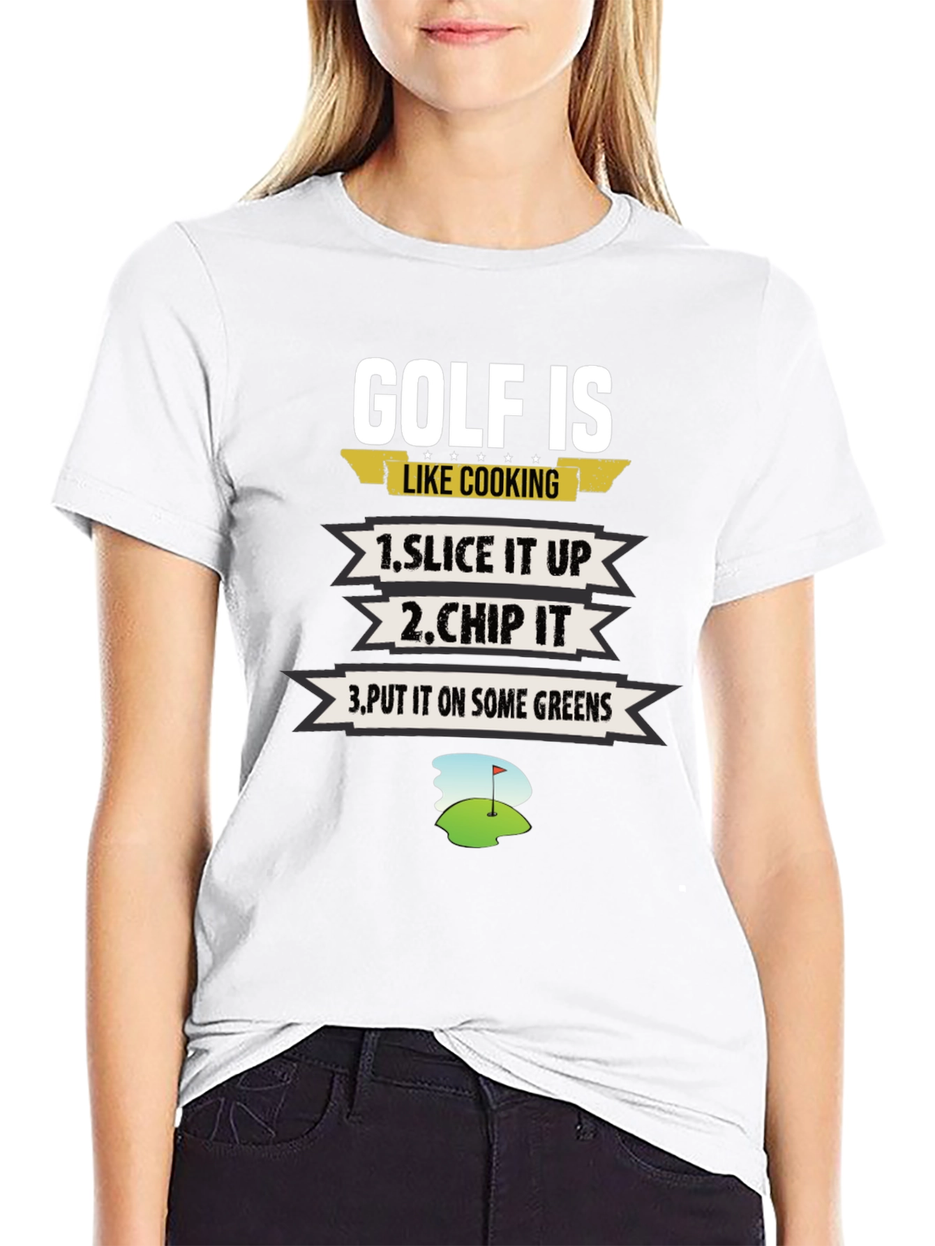 Golf Is Like Cooking Graphic T-Shirt