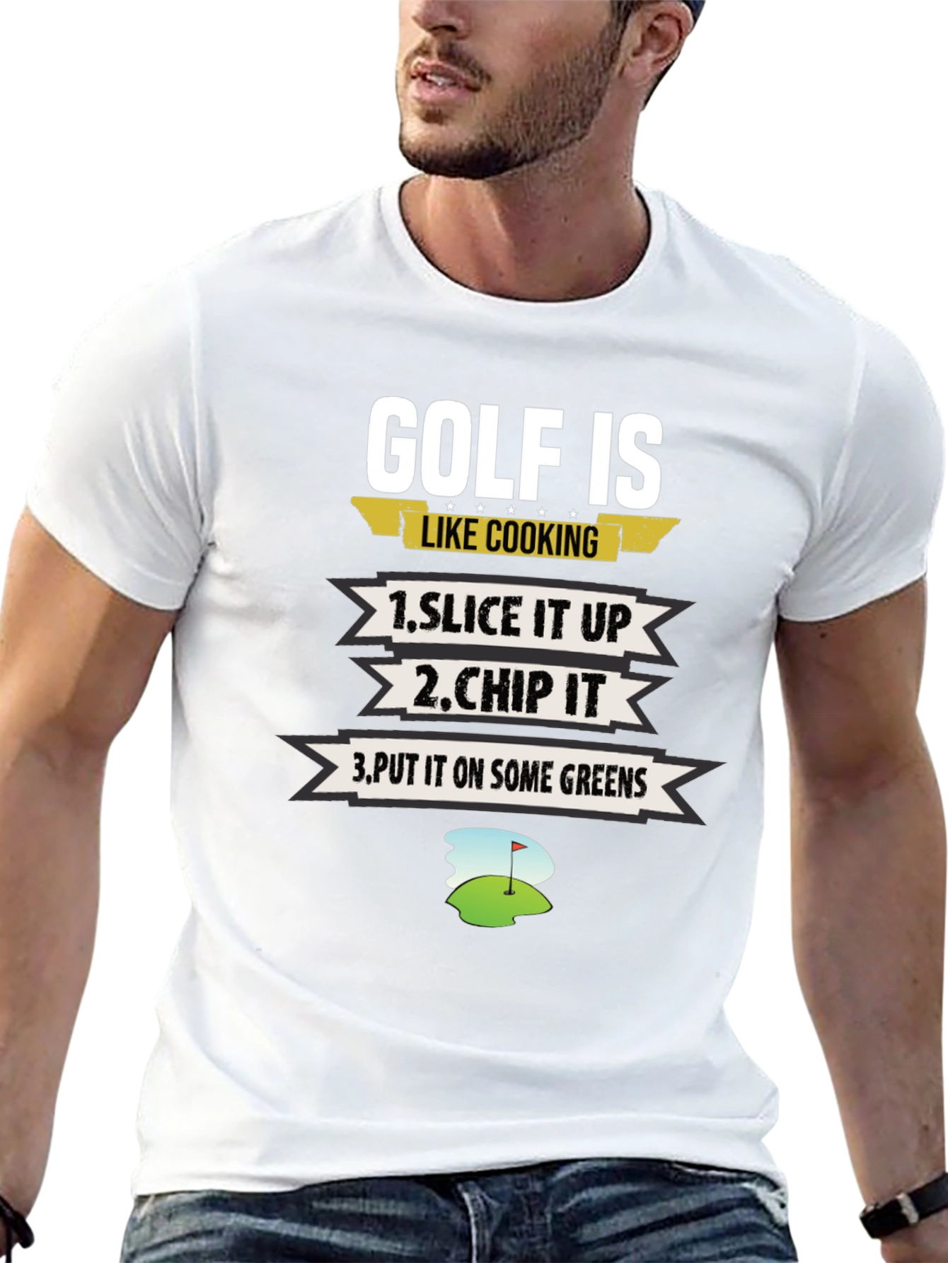 Golf Is Like Cooking Graphic T-Shirt