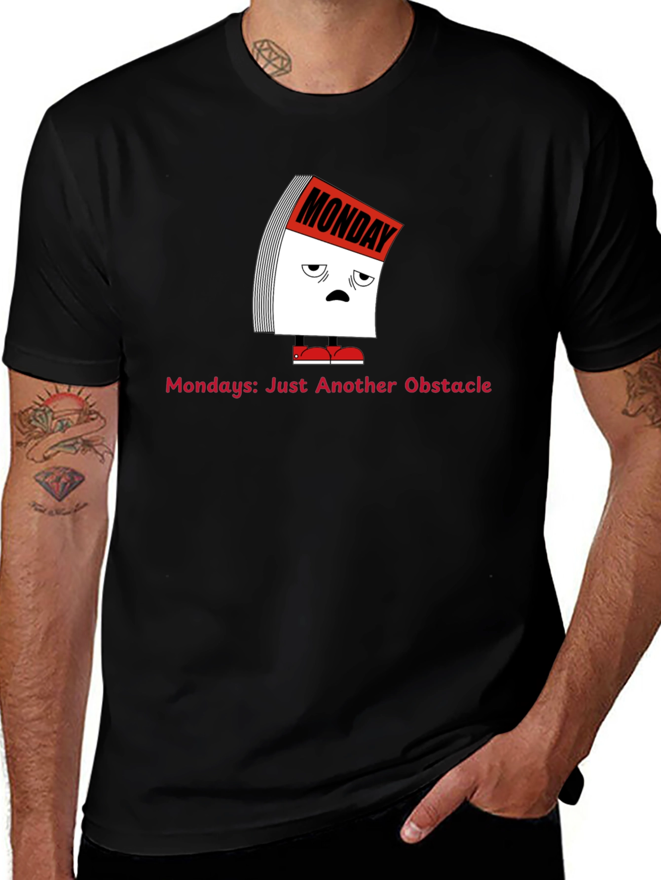Monday Blues Graphic Tee - Just Another Obstacle
