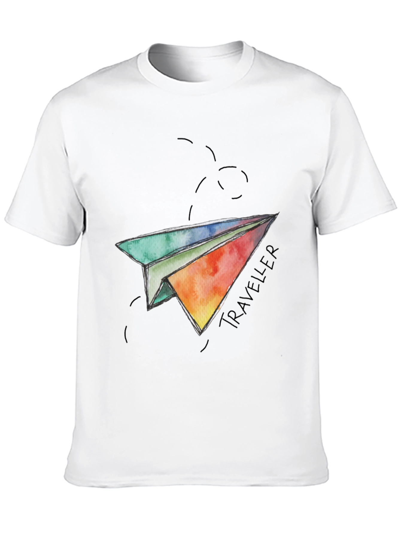 Traveler Paper Airplane Graphic T-Shirt
