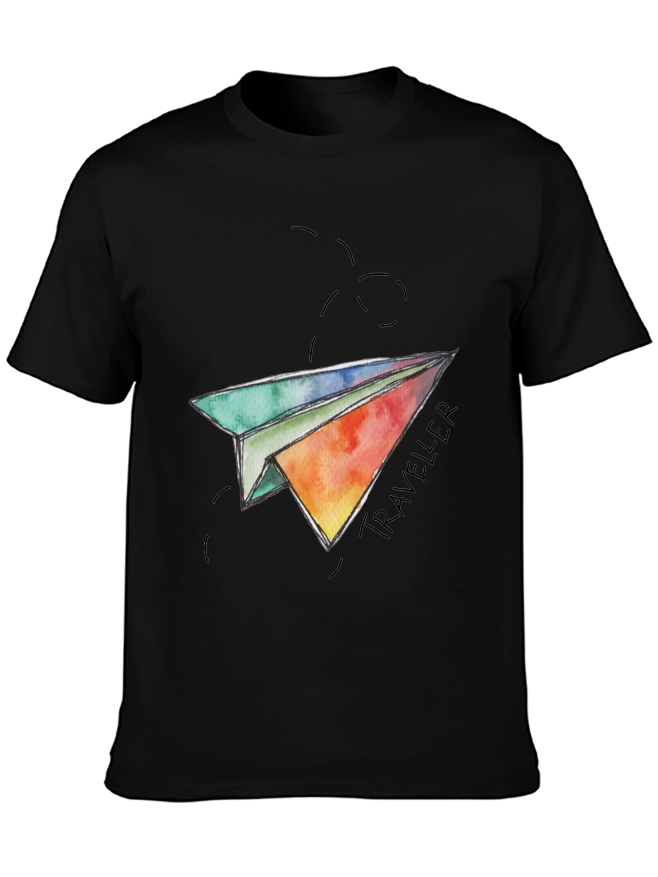 Traveler Paper Airplane Graphic T-Shirt