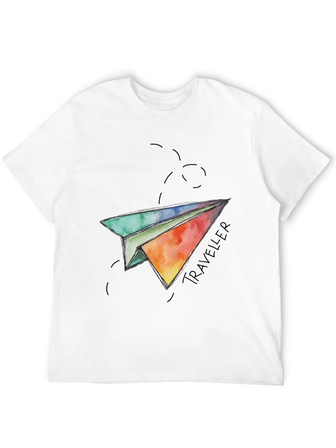 Traveler Paper Airplane Graphic T-Shirt