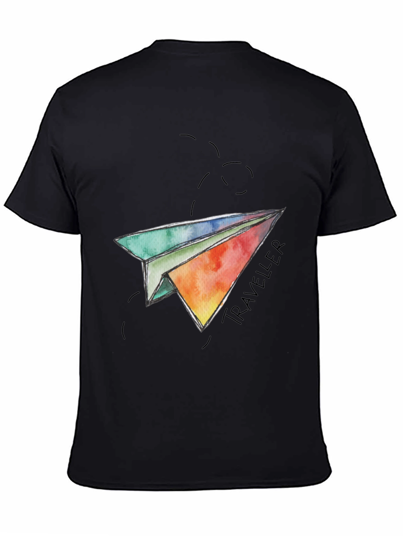 Traveler Paper Airplane Graphic T-Shirt