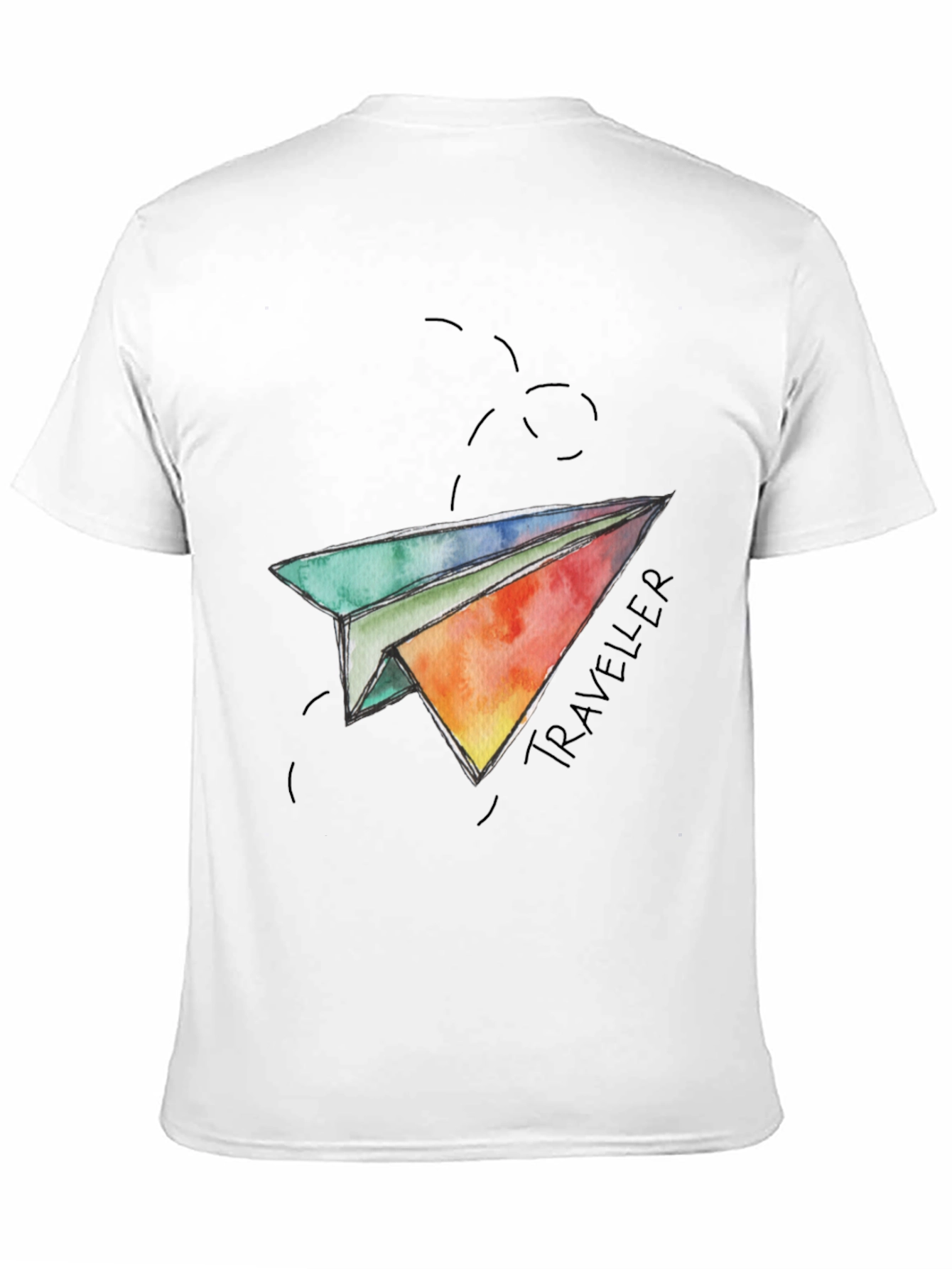 Traveler Paper Airplane Graphic T-Shirt