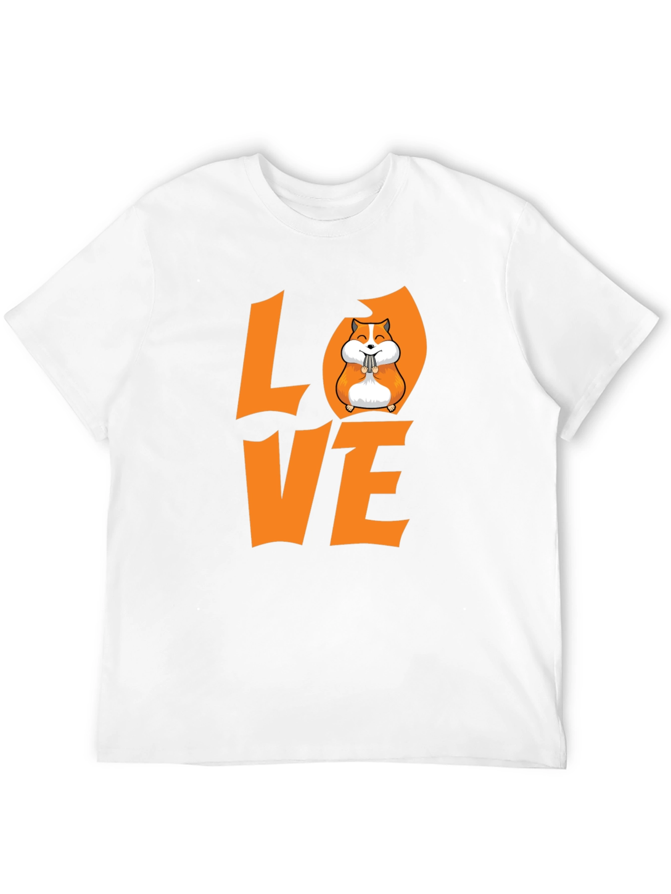 Hamster Love Graphic T-Shirt - Black