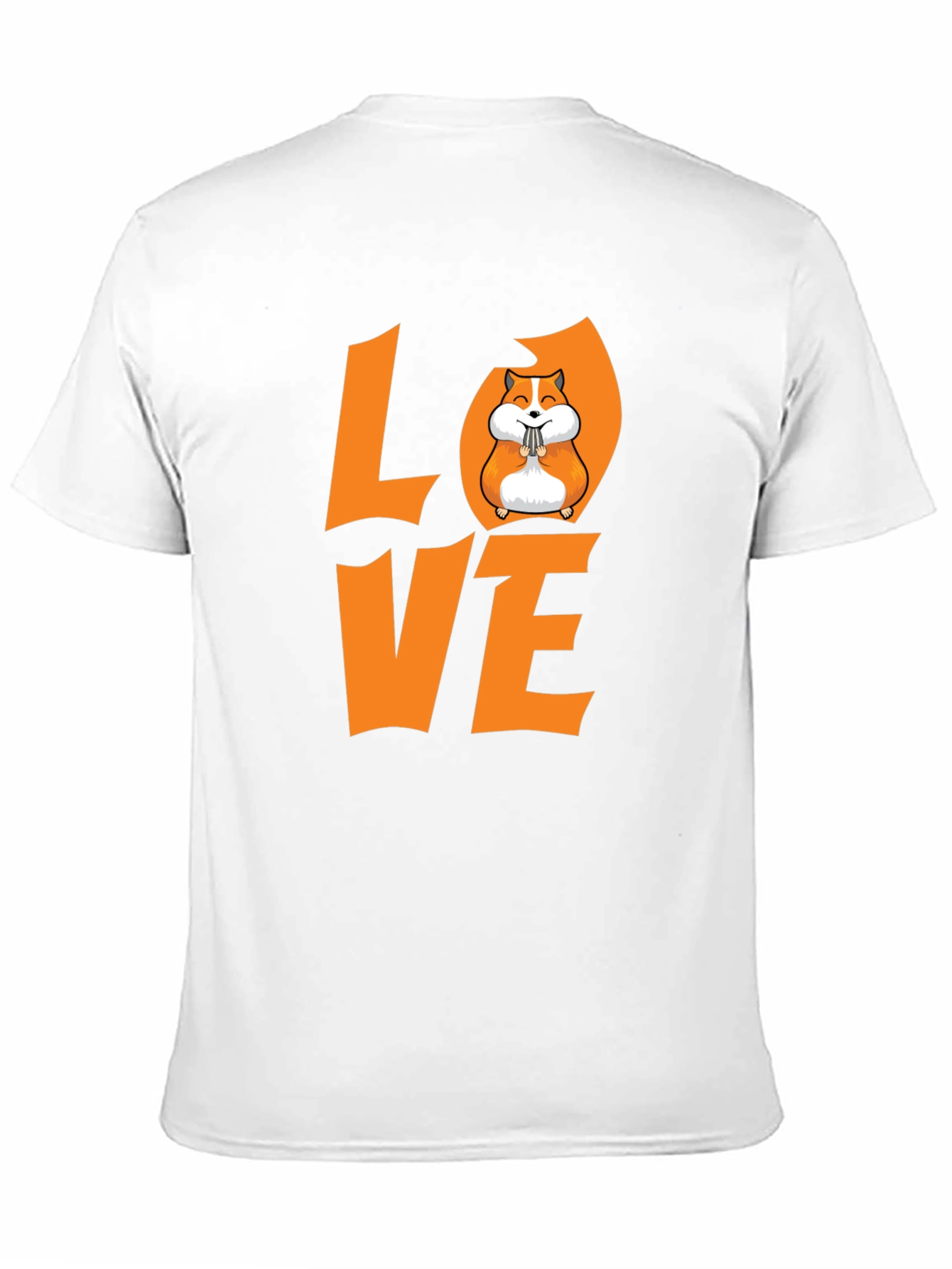 Hamster Love Graphic T-Shirt - Black