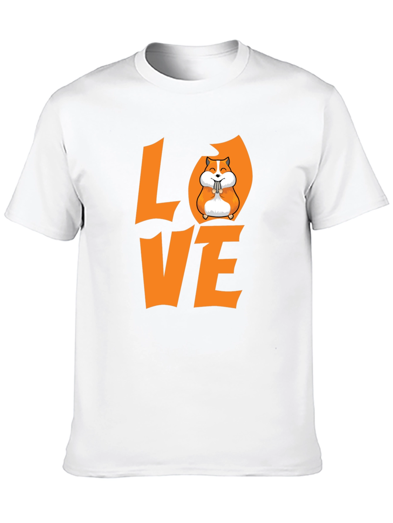 Hamster Love Graphic T-Shirt - Black