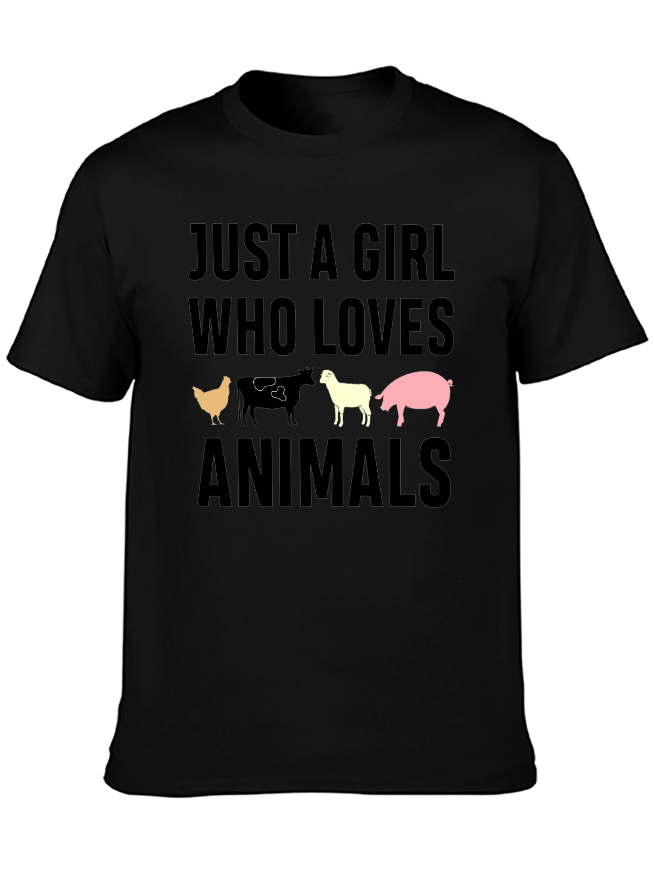 Just A Girl Who Loves Animals T-Shirt