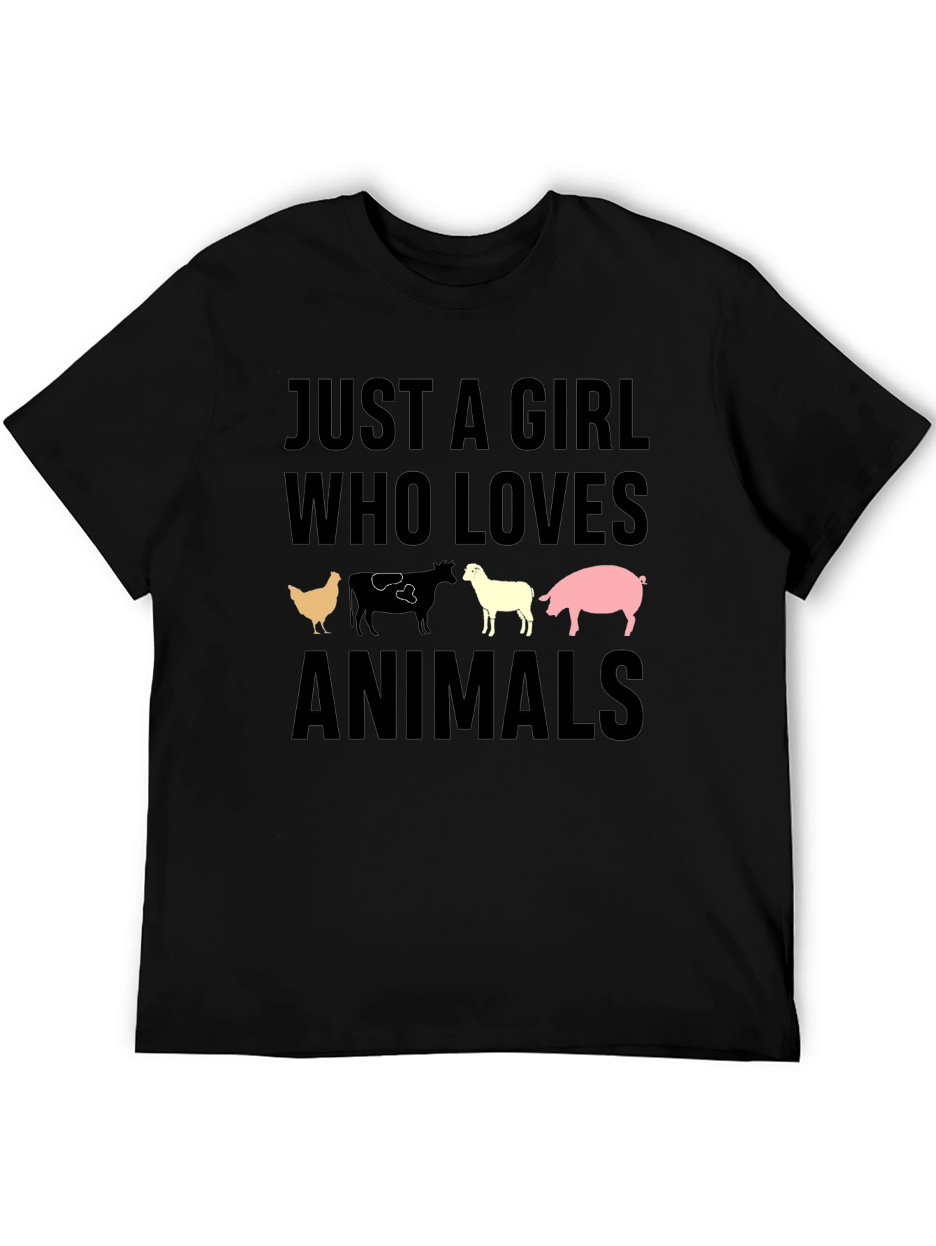 Just A Girl Who Loves Animals T-Shirt