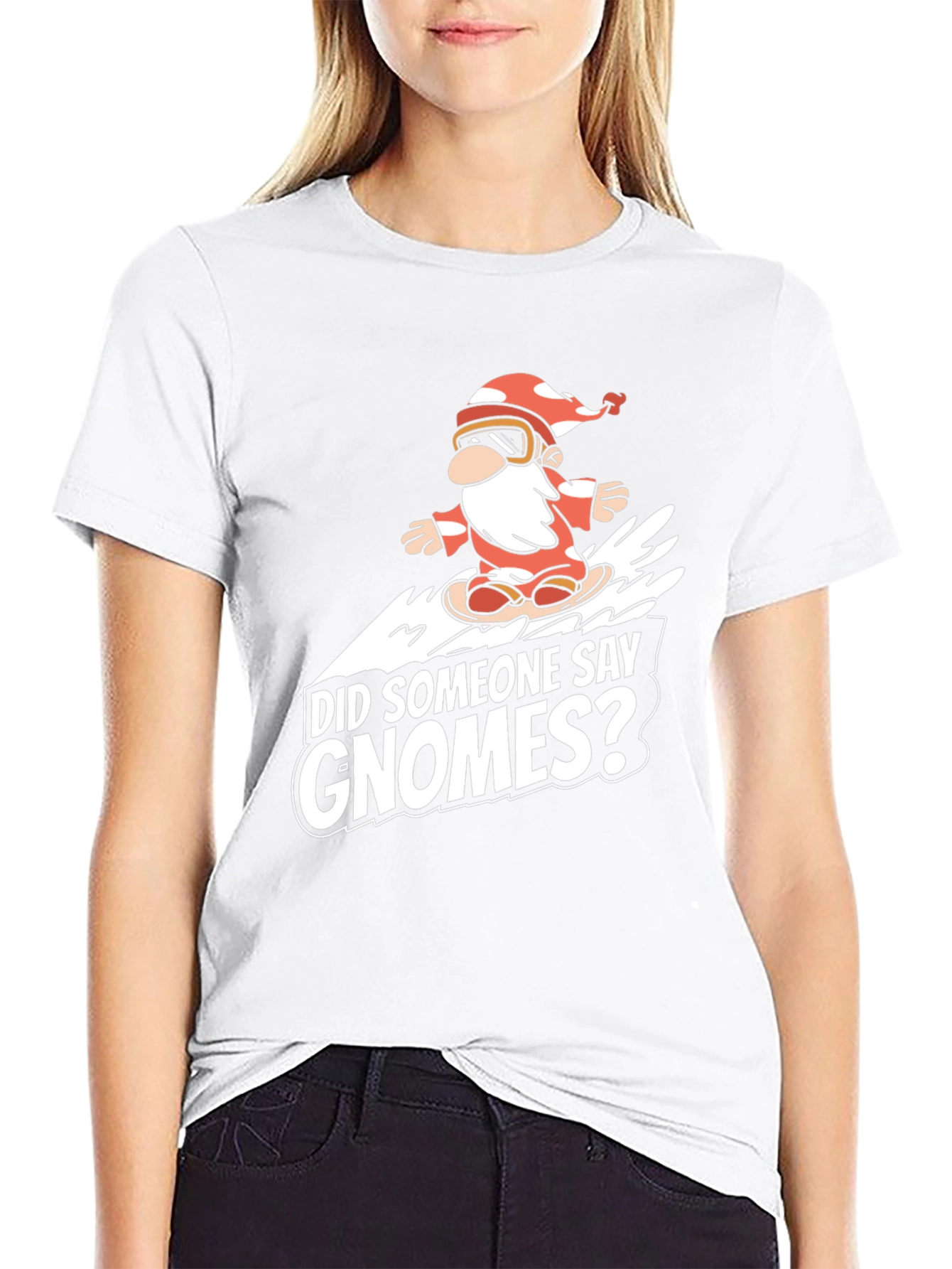 Gnome Snowboarding T-Shirt: Did Someone Say Gnomes?
