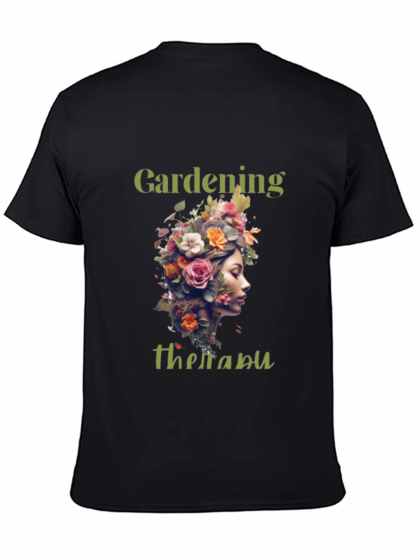 Gardening Therapy T-Shirt - Floral Design