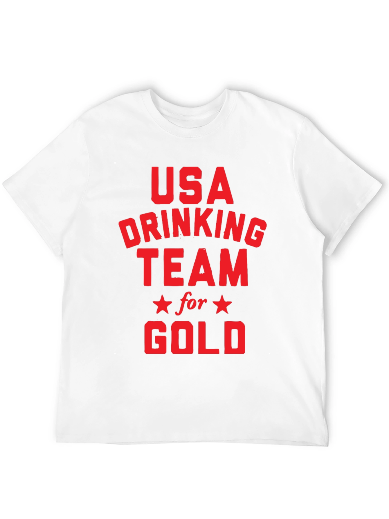USA Drinking Team for Gold Black T-Shirt