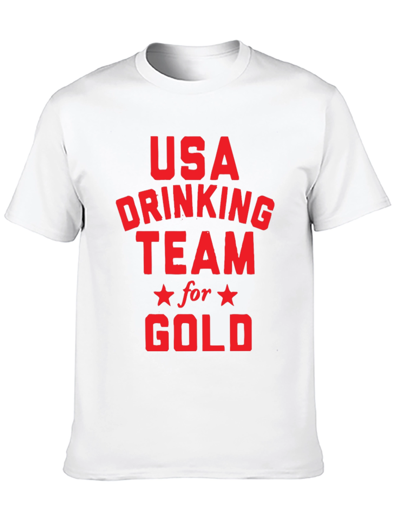 USA Drinking Team for Gold Black T-Shirt
