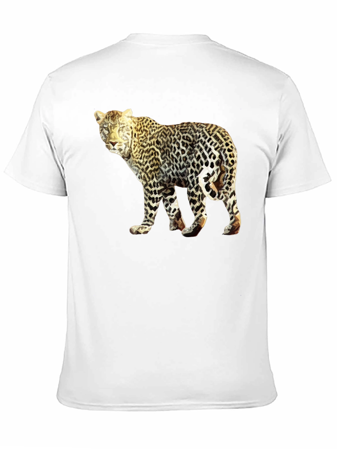 Leopard Graphic Tee - Mens Black T-Shirt