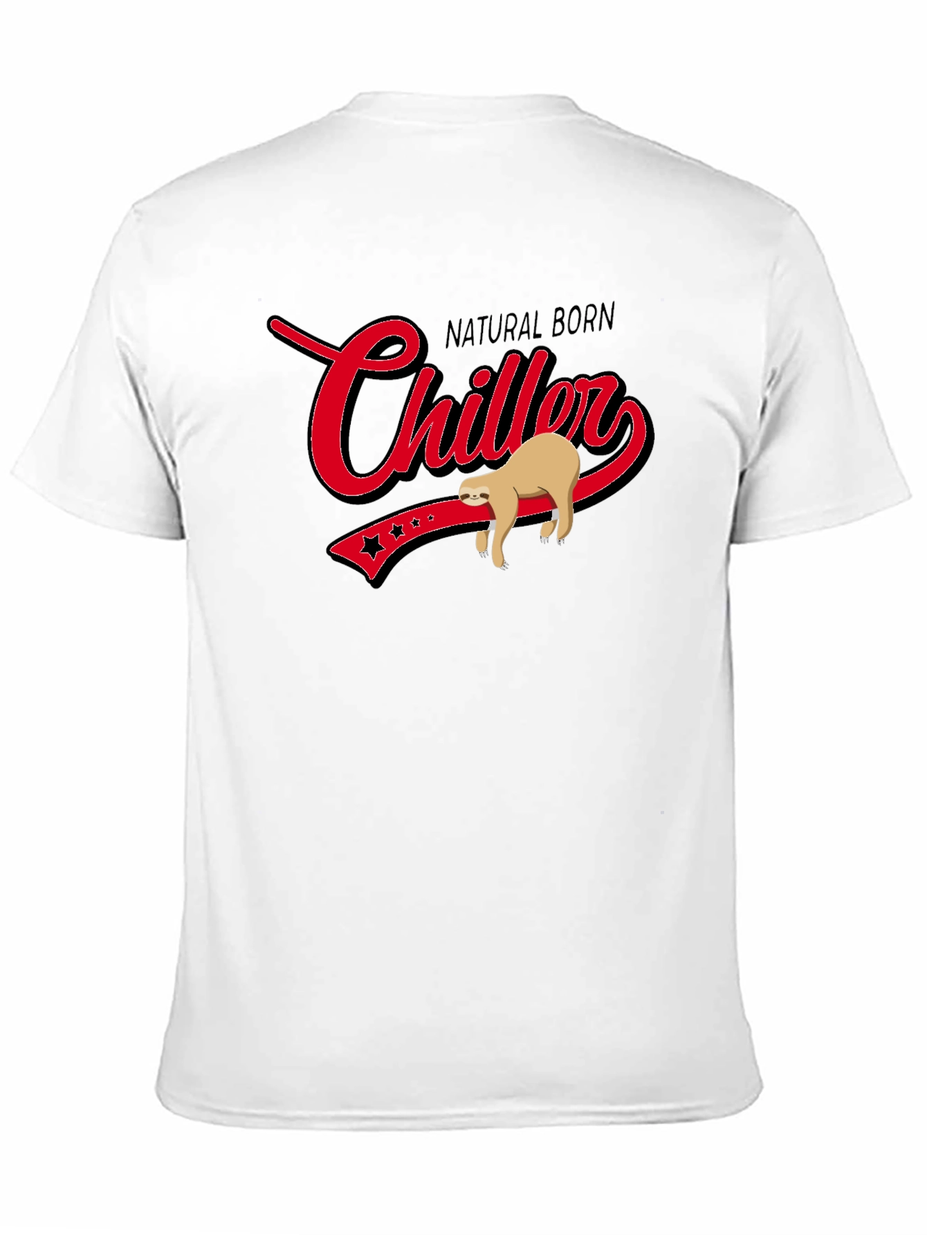 Natural Born Chiller Sloth Graphic T-Shirt