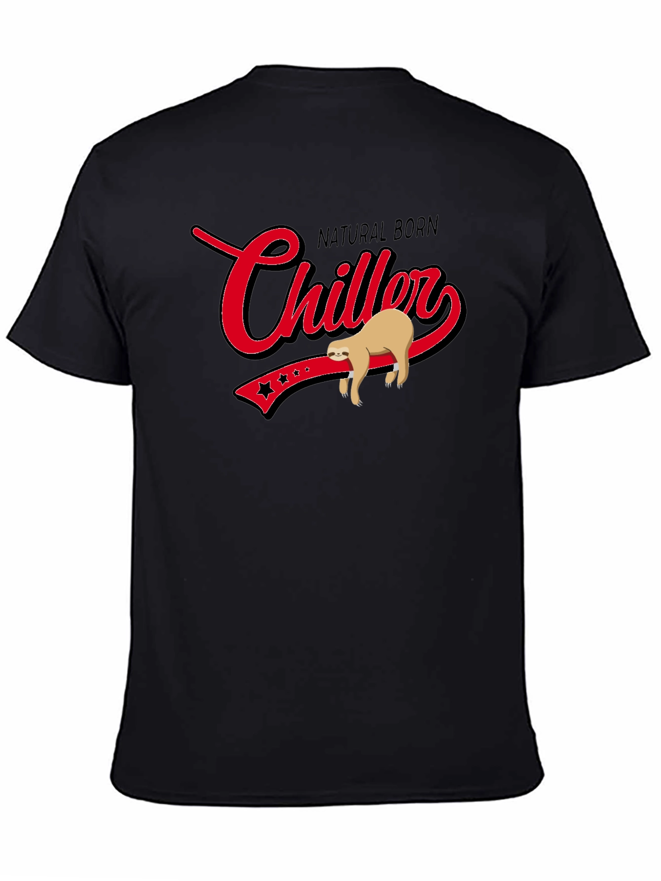 Natural Born Chiller Sloth Graphic T-Shirt