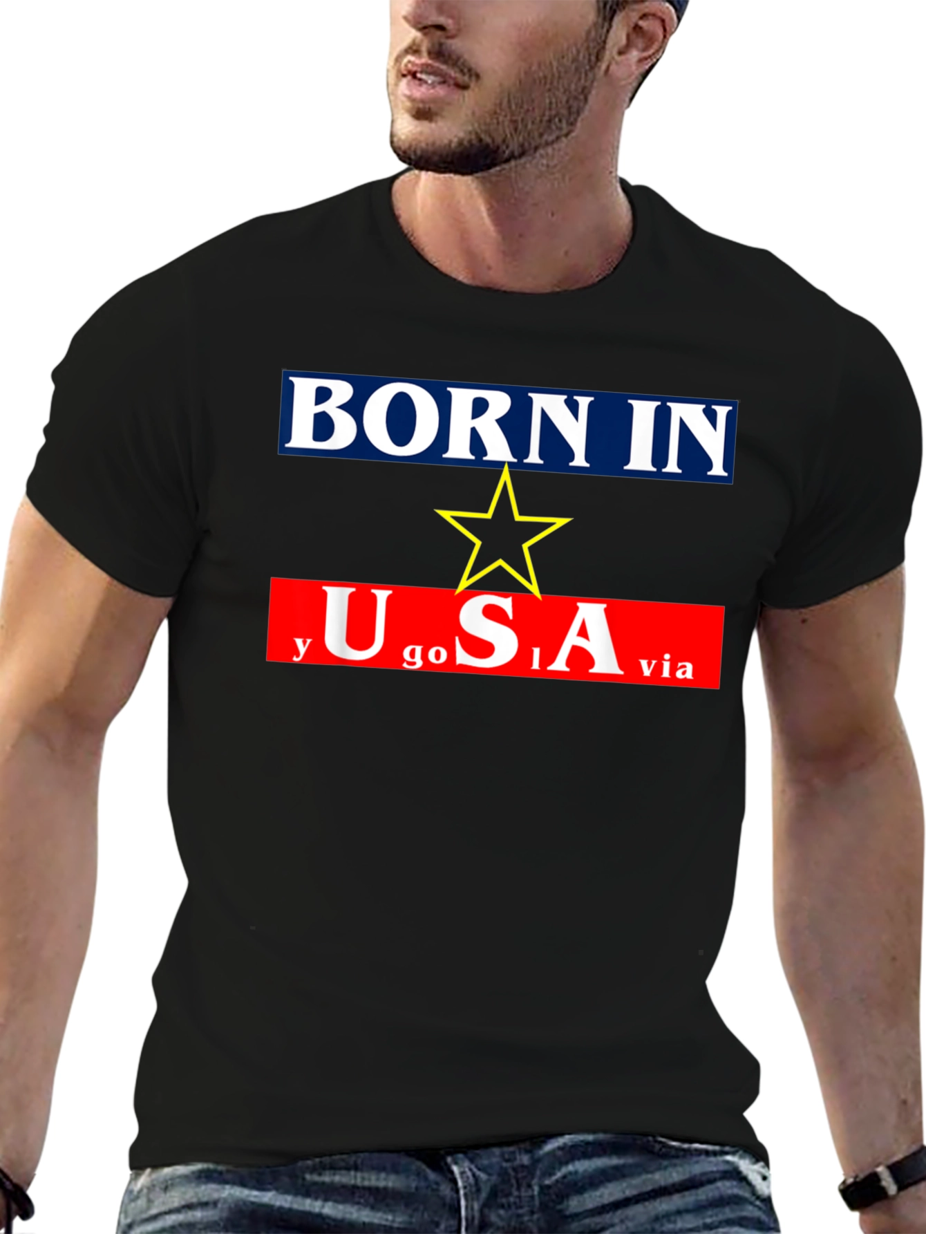 Born In Yugoslavia Made In USA Graphic Tee
