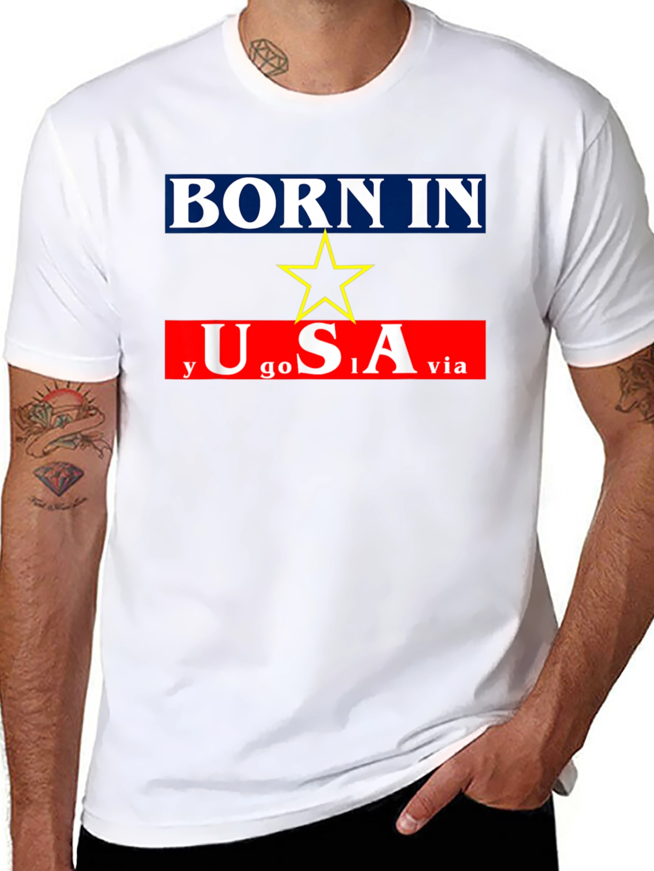 Born In Yugoslavia Made In USA Graphic Tee