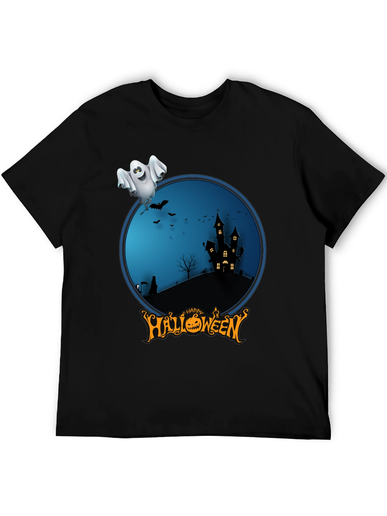 Happy Halloween Ghost Graphic Tee
