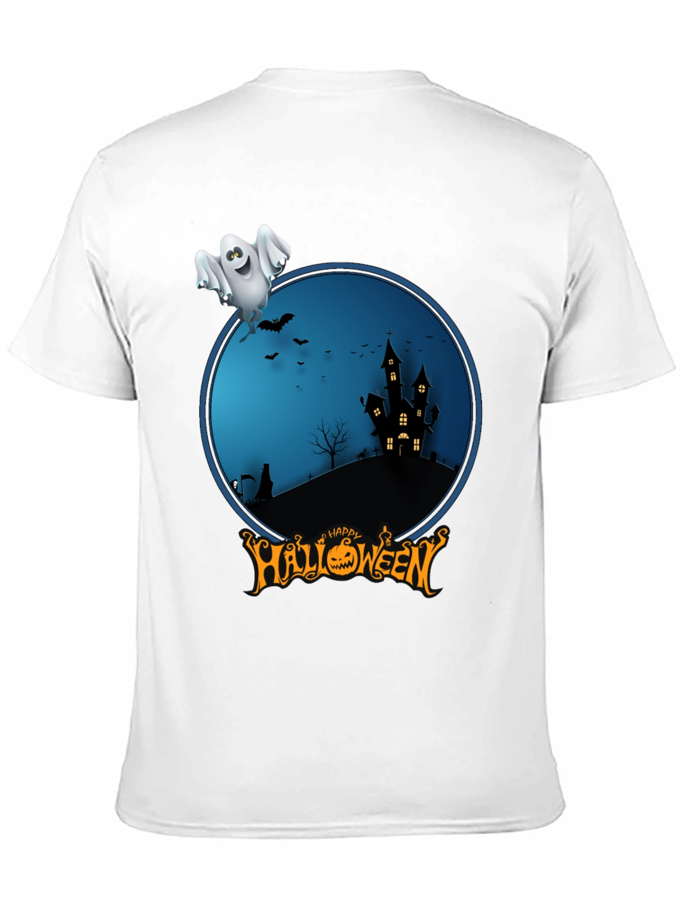 Happy Halloween Ghost Graphic Tee