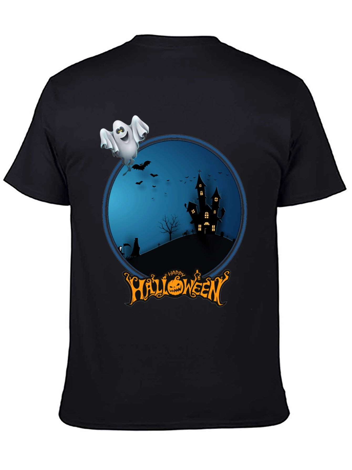 Happy Halloween Ghost Graphic Tee