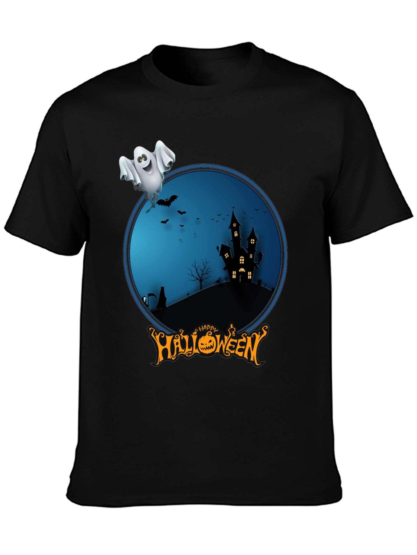 Happy Halloween Ghost Graphic Tee