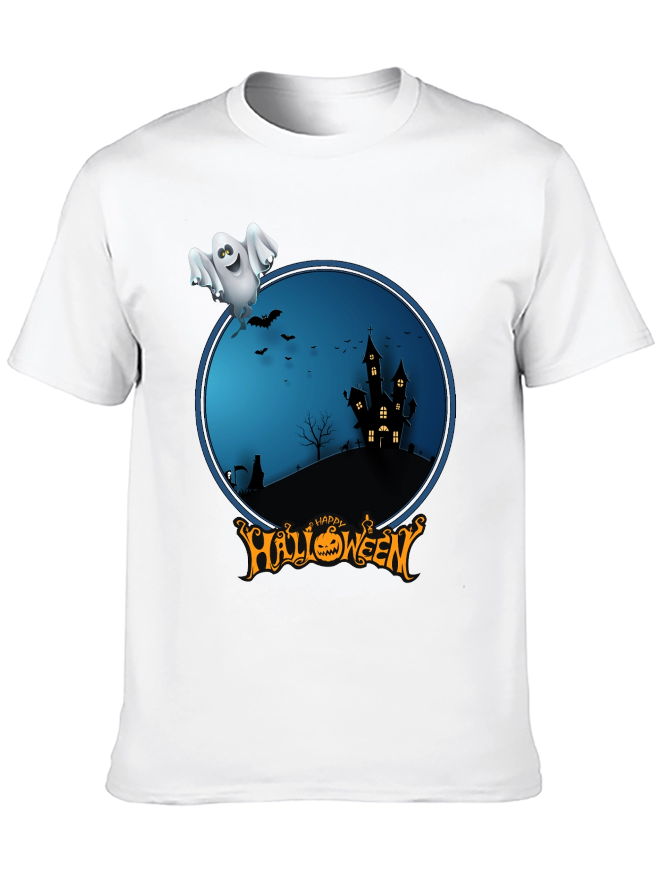 Happy Halloween Ghost Graphic Tee