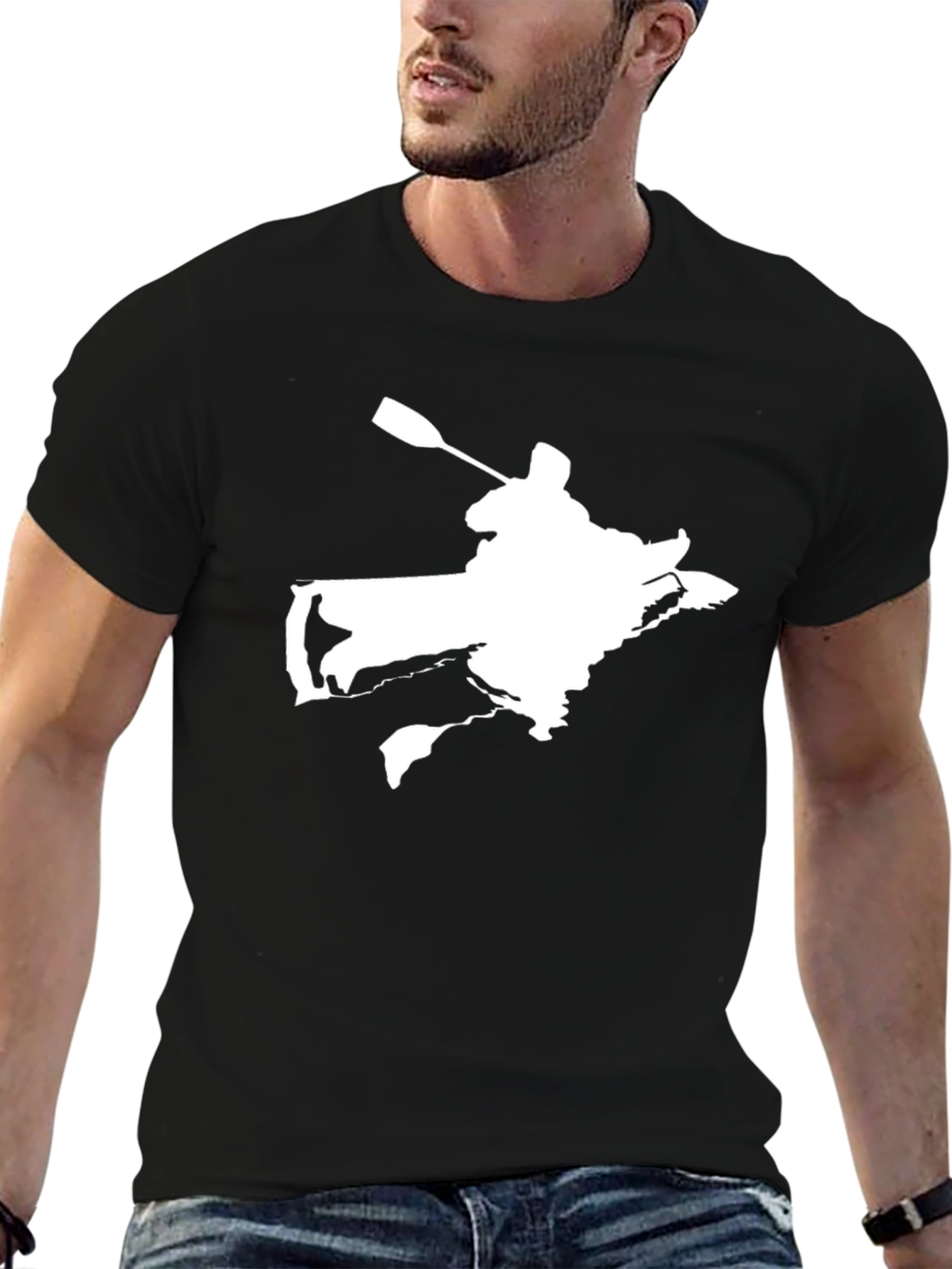 Kayaker Graphic T-Shirt - Black