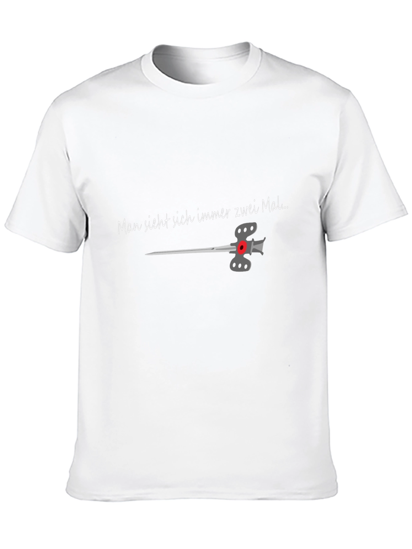 Man Sieht Sich Immer Zwei Mal Black T-Shirt