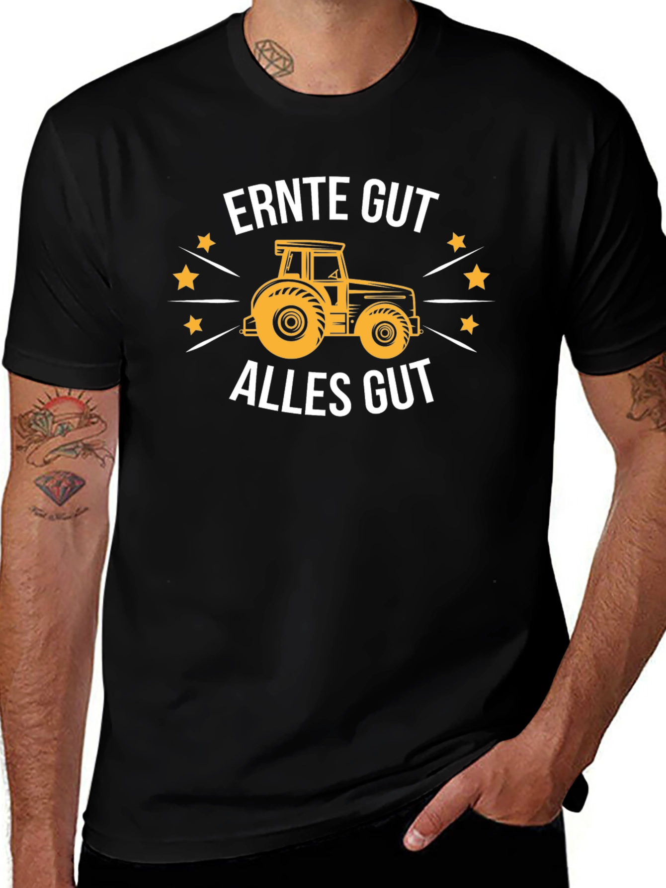 Ernte Gut Alles Gut Tractor Graphic T-Shirt