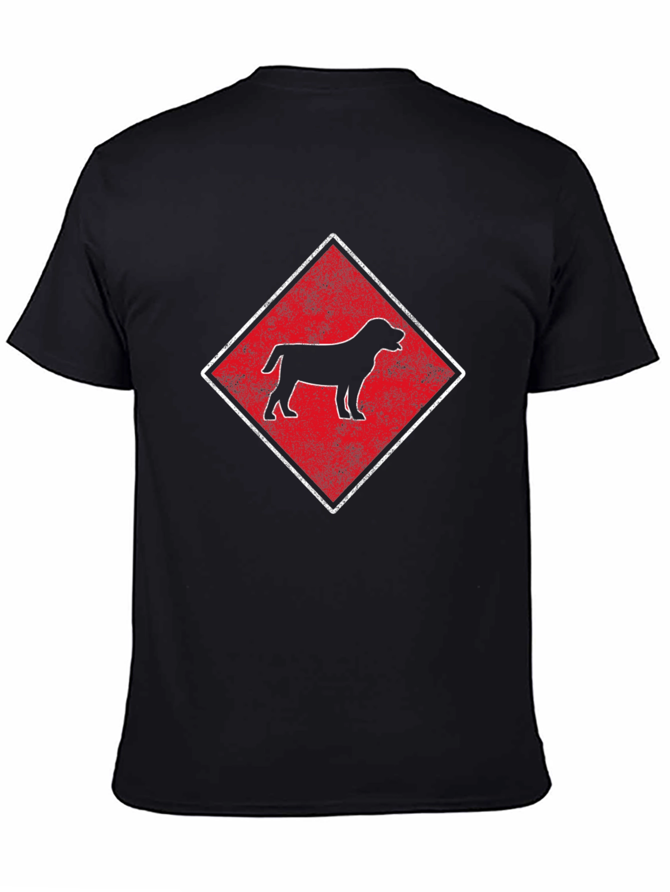 Dog Breed Diamond T-Shirt - Black