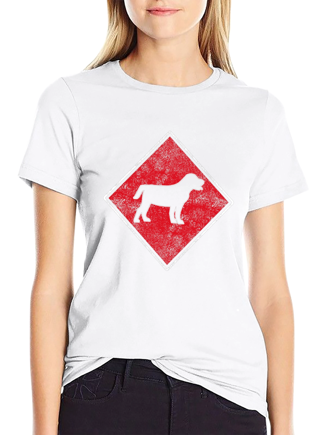 Dog Breed Diamond T-Shirt - Black