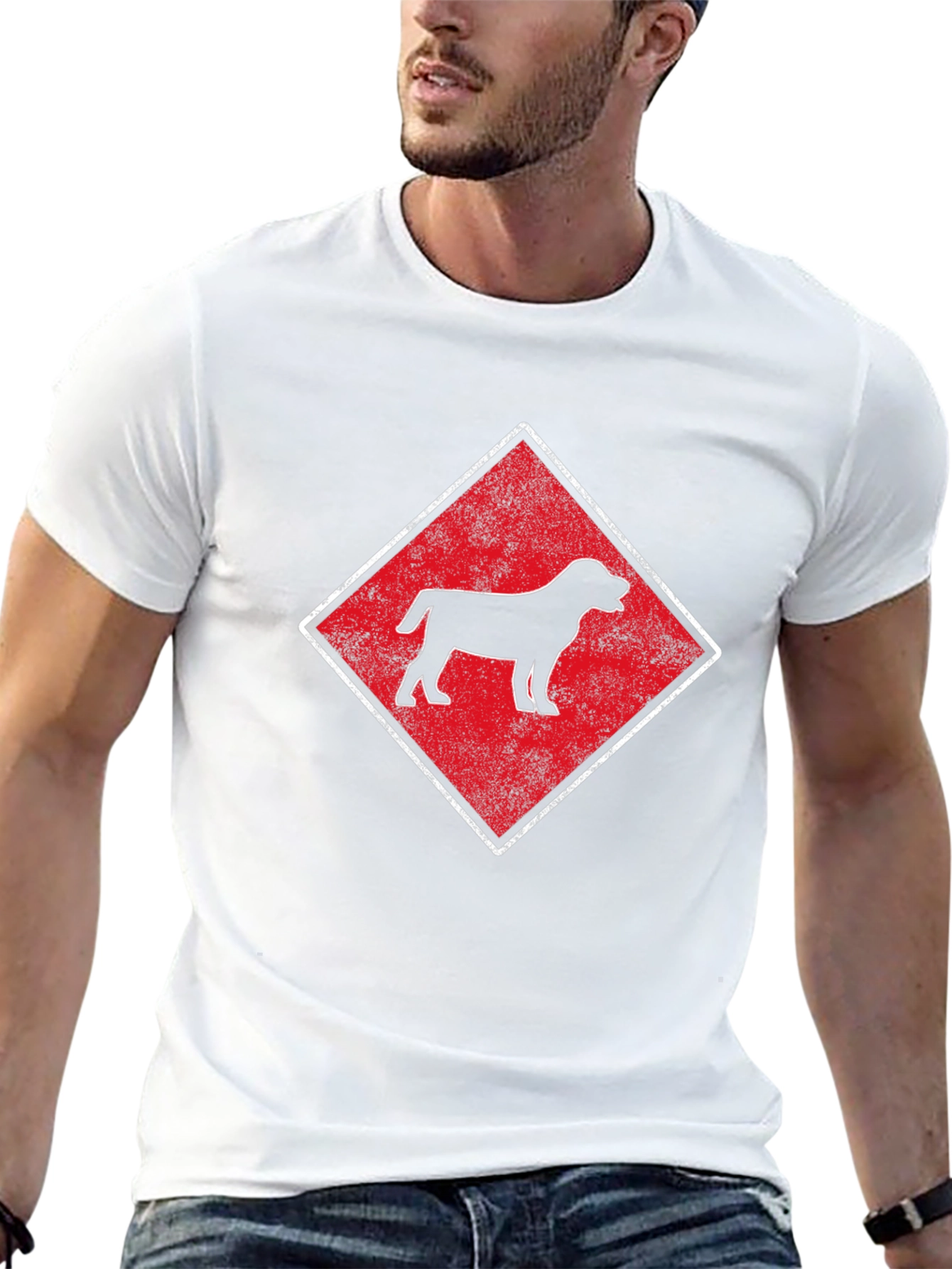 Dog Breed Diamond T-Shirt - Black