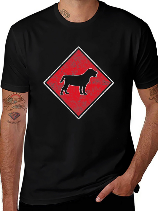 Dog Breed Diamond T-Shirt - Black