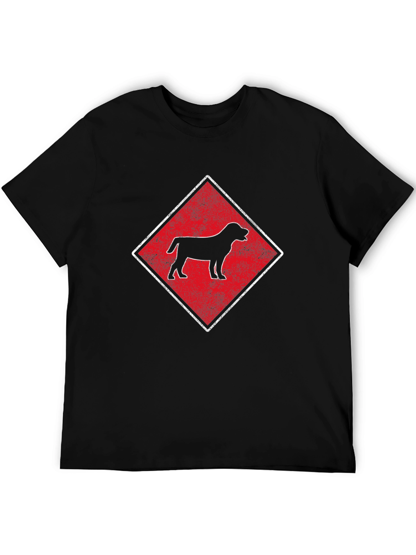 Dog Breed Diamond T-Shirt - Black