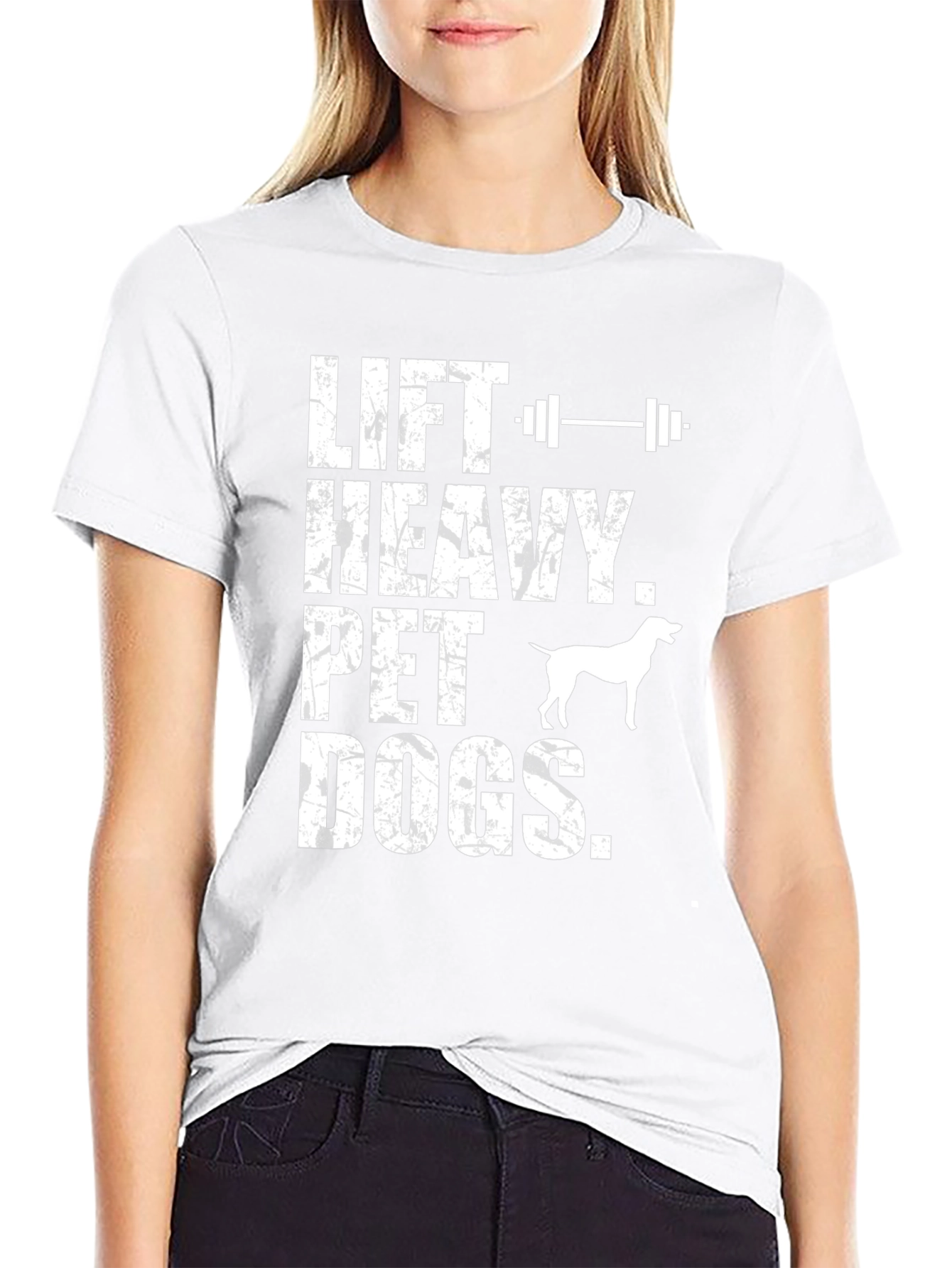 Lift Heavy Pet Dogs Graphic T-Shirt