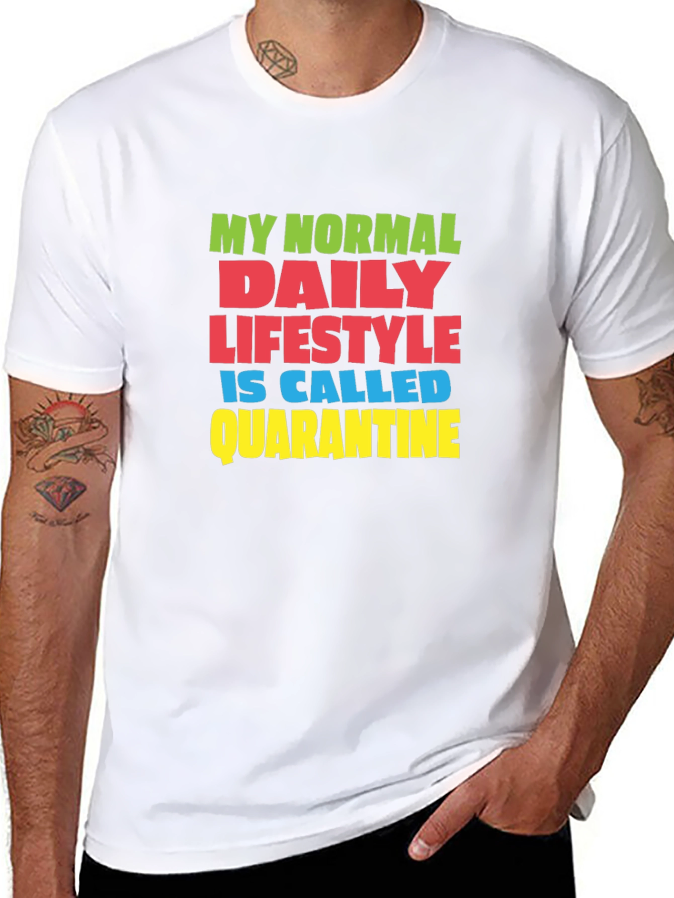 Quarantine Lifestyle Graphic Tee -  Comfortable Cotton T-Shirt