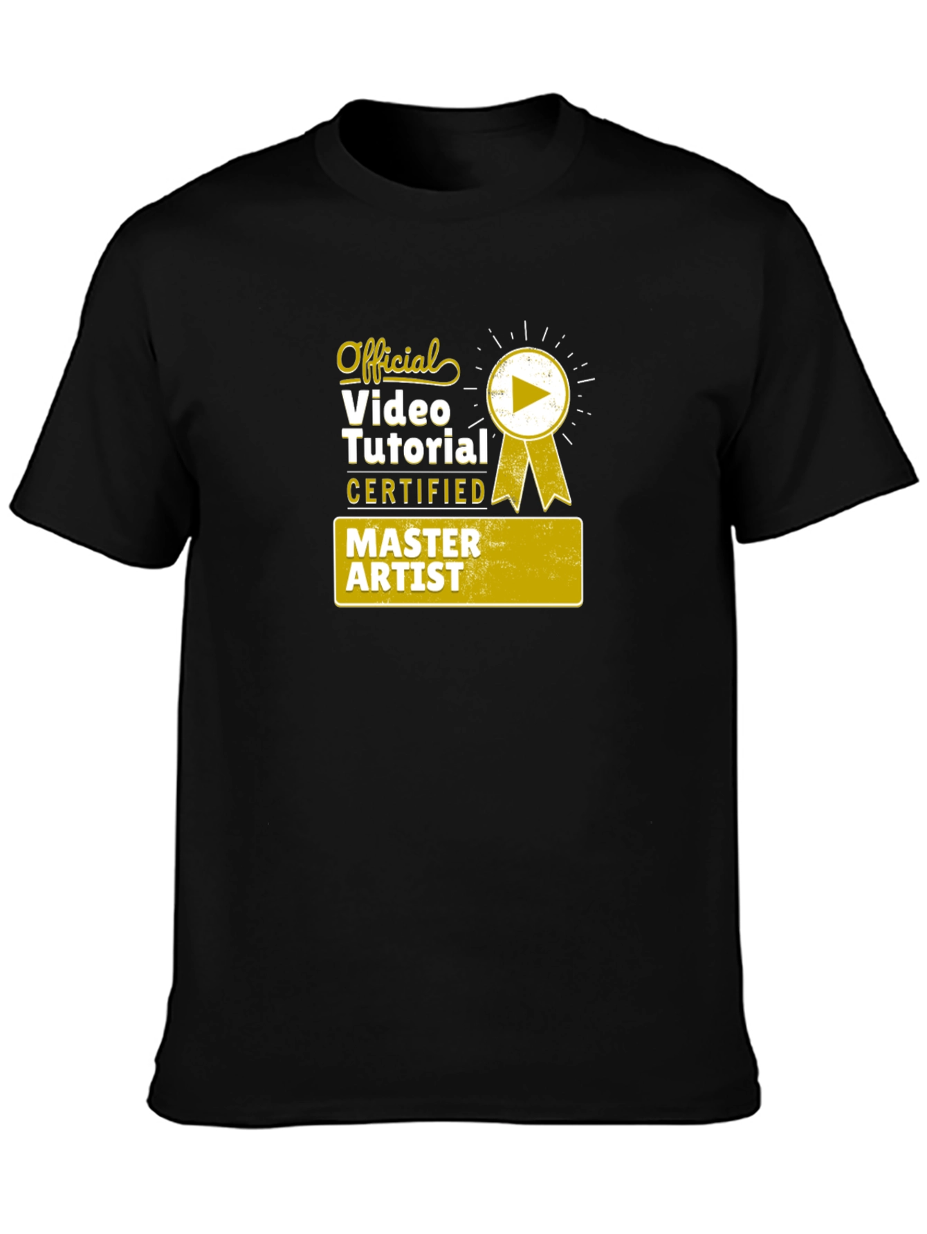 Official Video Tutorial Master Artist Black T-Shirt