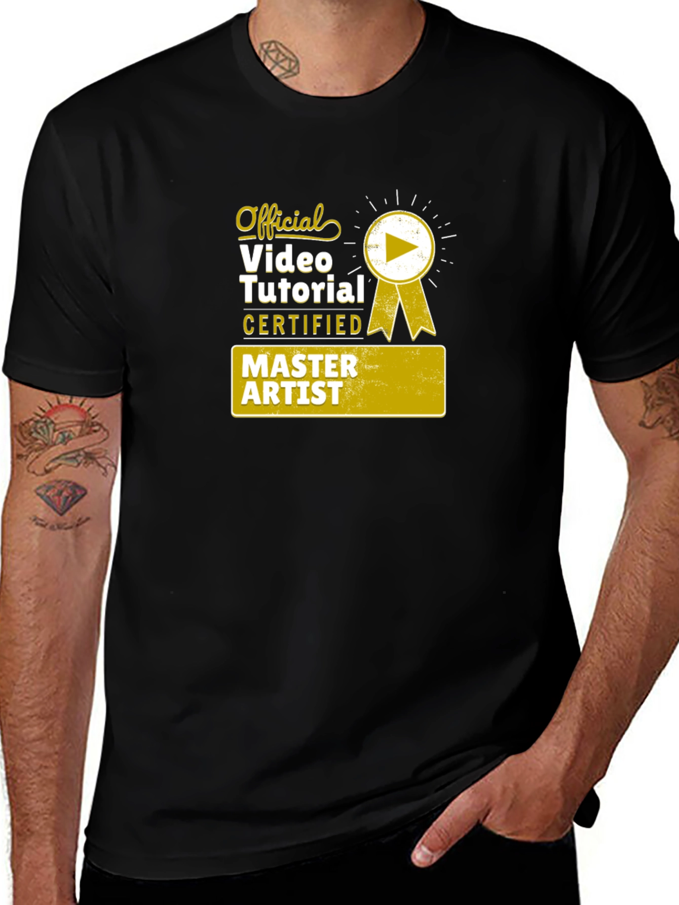 Official Video Tutorial Master Artist Black T-Shirt