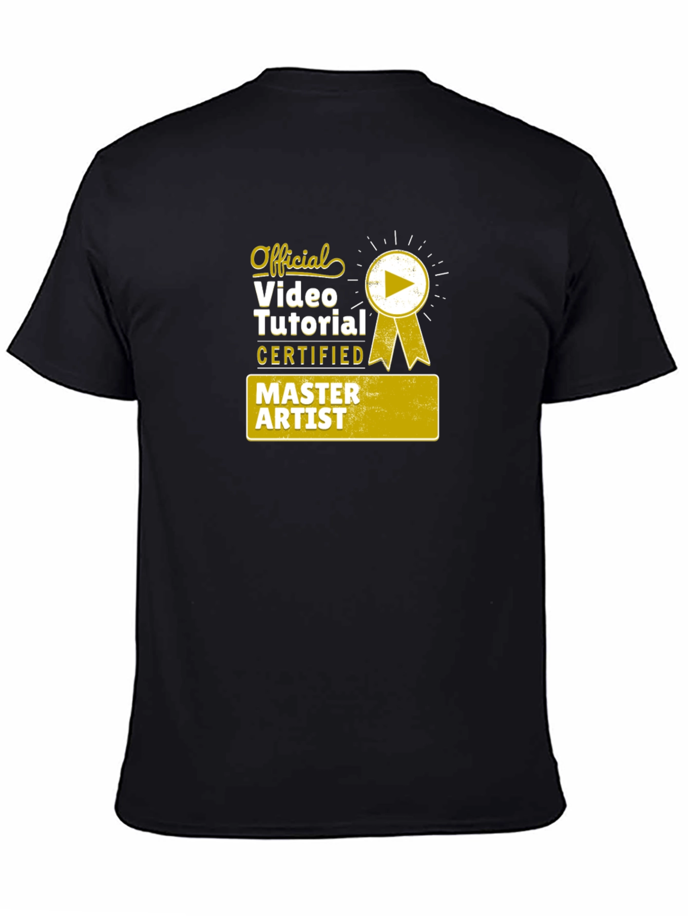 Official Video Tutorial Master Artist Black T-Shirt