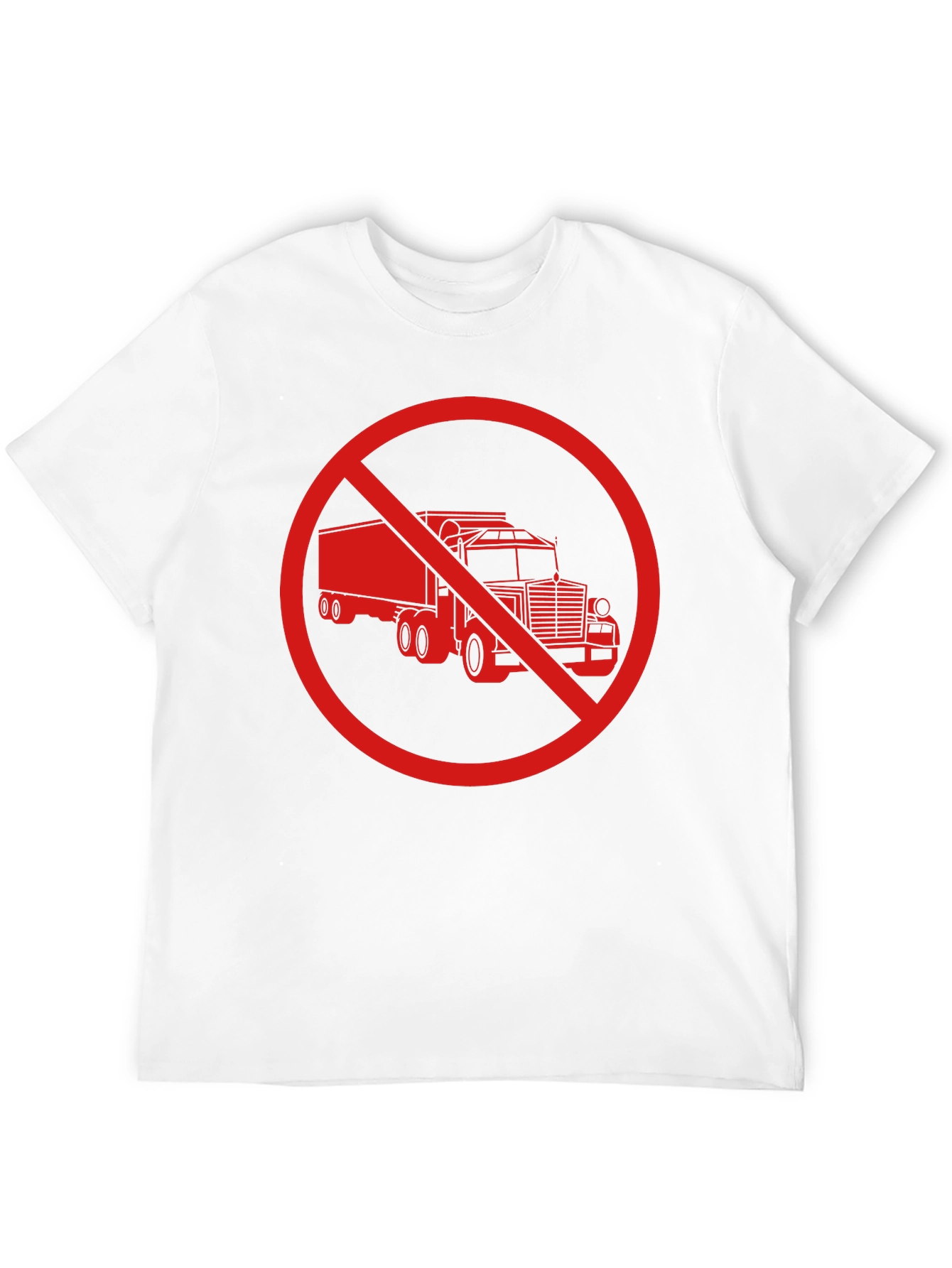 No Trucks Allowed T-Shirt - Black Crew Neck