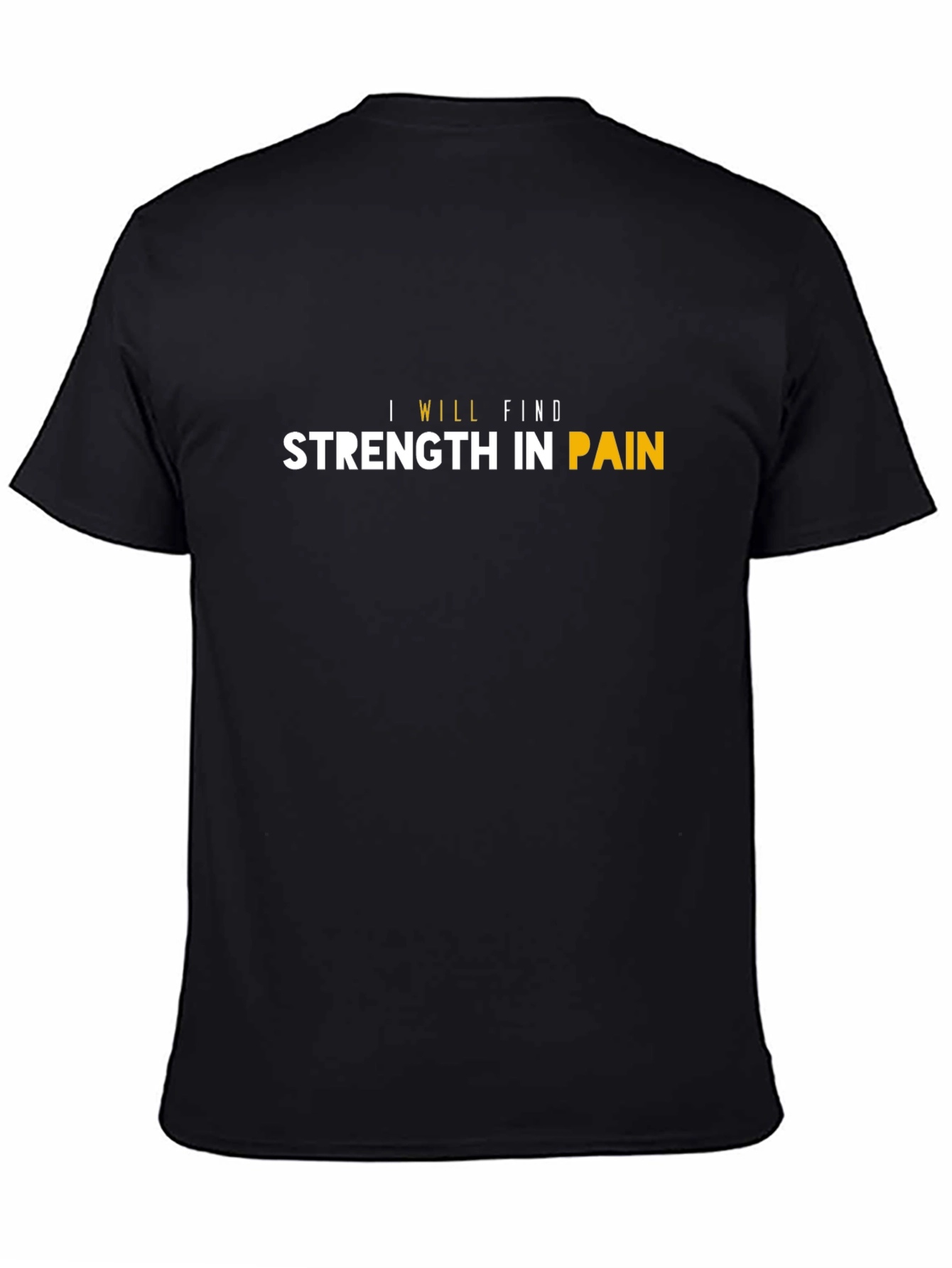 Strength in Pain Black Graphic Tee
